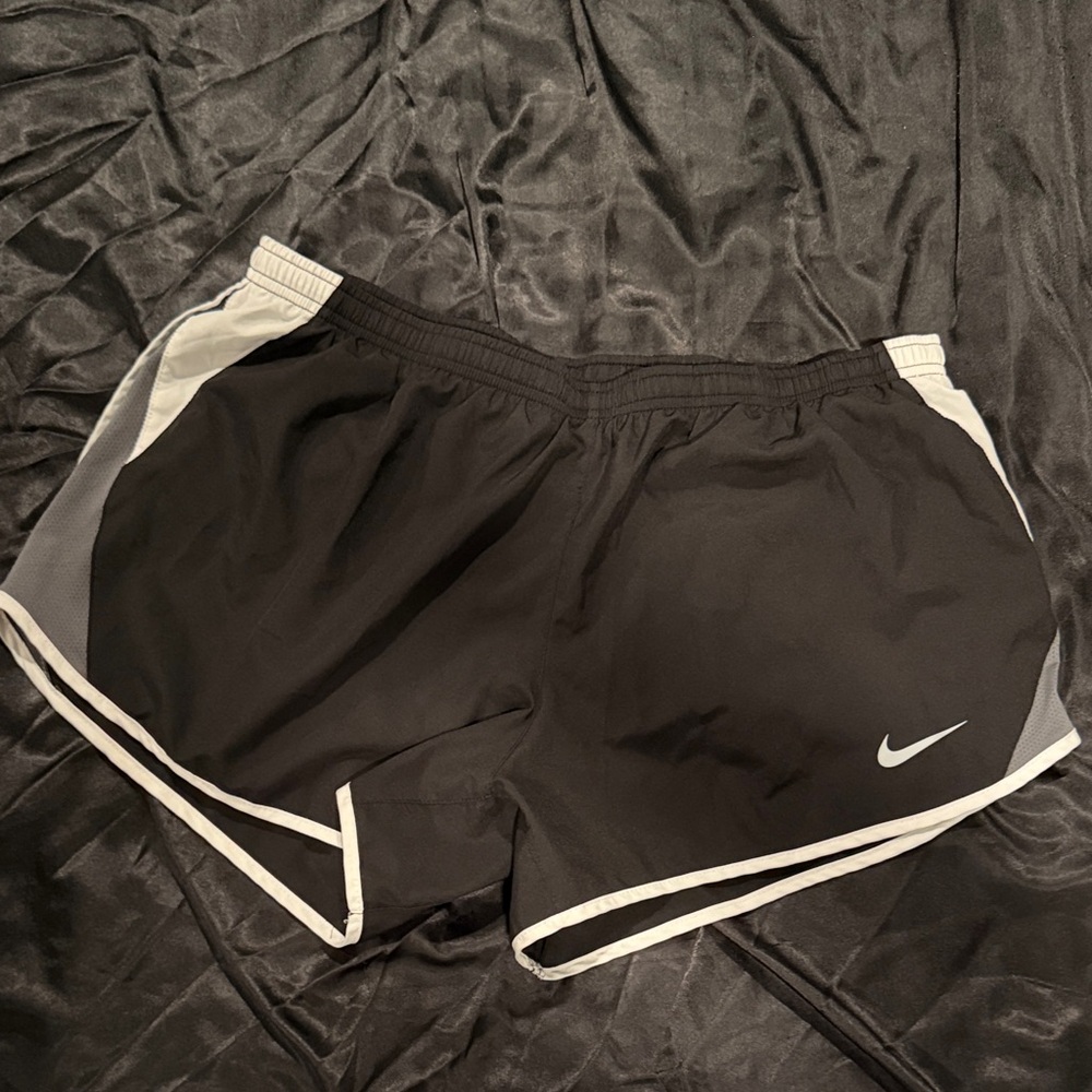 Nike Women's Black and Gray Athletic Shorts